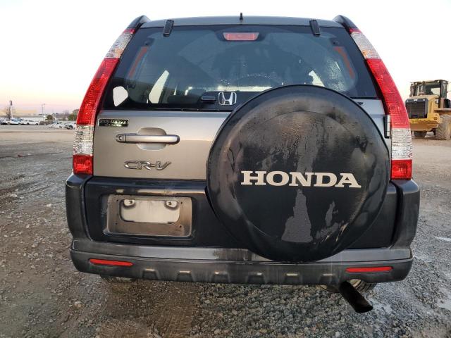 SHSRD68546U407692 - 2006 HONDA CR-V LX GRAY photo 6