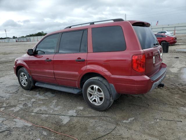 2HKYF18514H522099 - 2004 HONDA PILOT EXL 栗色 照片 2