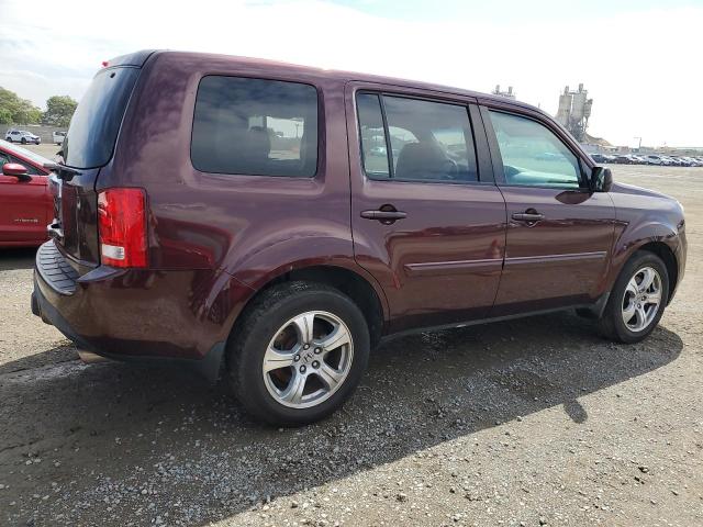 5FNYF3H5XDB038376 - 2013 HONDA PILOT EXL Bordeaux photo 3