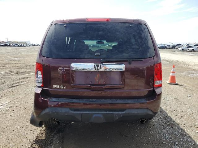 5FNYF3H5XDB038376 - 2013 HONDA PILOT EXL Bordeaux photo 6