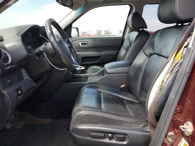 5FNYF3H5XDB038376 - 2013 HONDA PILOT EXL Bordeaux photo 7