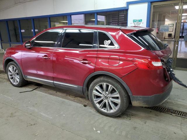 2LMPJ8LP9GBL84470 - 2016 LINCOLN MKX RESERVE RED photo 2