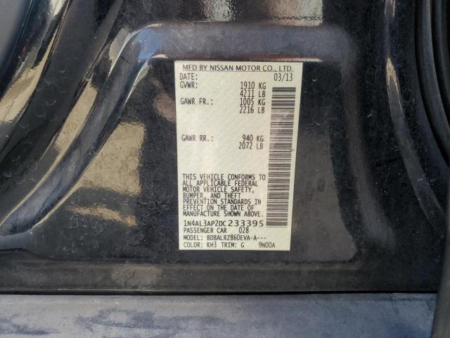 1N4AL3AP2DC233395 - 2013 NISSAN ALTIMA 2.5 黑色 照片 12