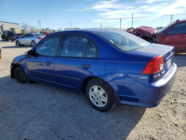1HGES16304L015482 - 2004 HONDA CIVIC DX VP Mavi foto 2