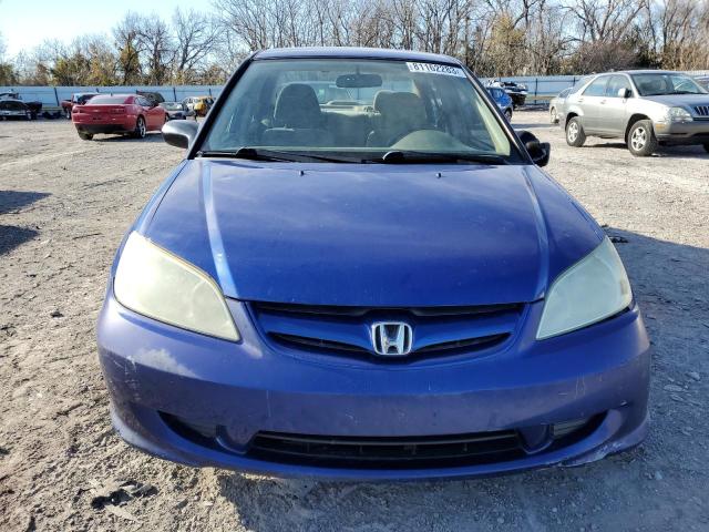 1HGES16304L015482 - 2004 HONDA CIVIC DX VP BLUE photo 5