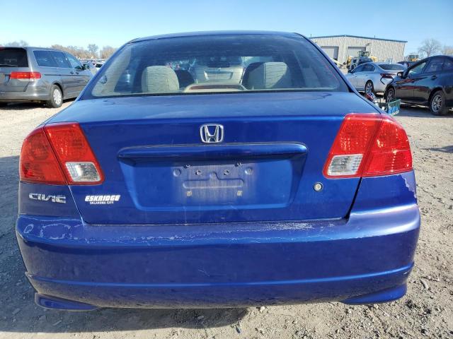 1HGES16304L015482 - 2004 HONDA CIVIC DX VP Mavi foto 6