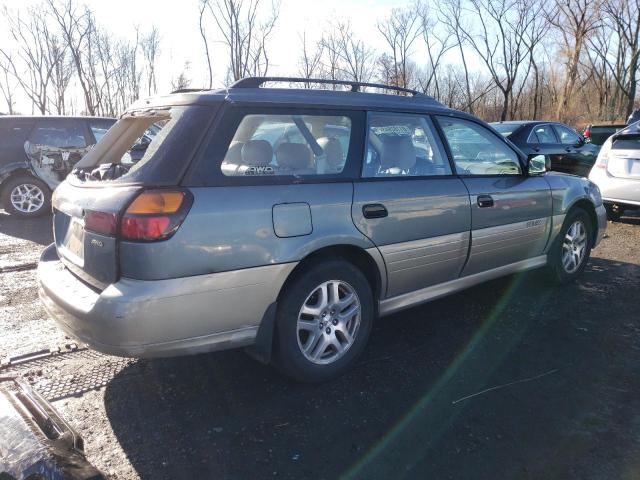 4S3BH6756Y7644224 - 2000 SUBARU LEGACY OUTBACK AWP 绿色 照片 3