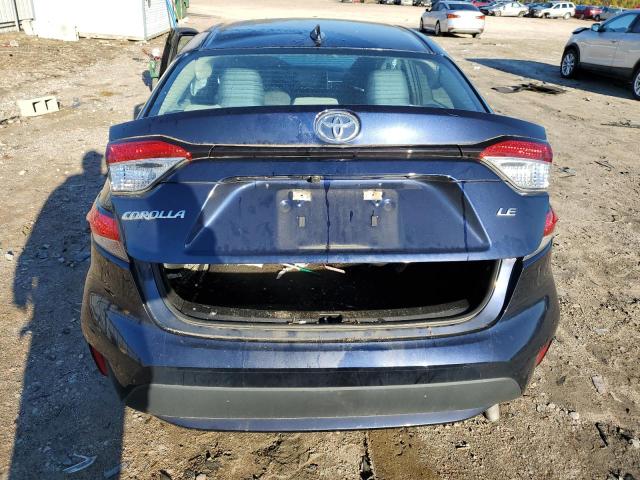 5YFEPRAEXLP013025 - 2020 TOYOTA COROLLA LE BLUE photo 6