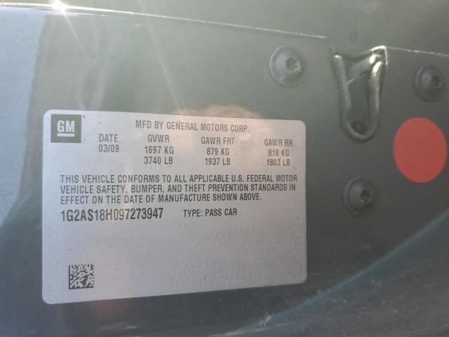 1G2AS18H097273947 - 2009 PONTIAC G5 GRAY photo 12