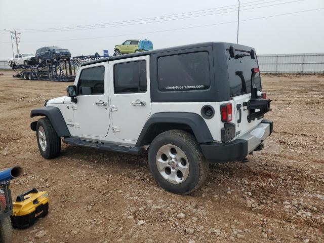1C4BJWEG1DL626904 - 2013 JEEP WRANGLER U SAHARA თეთრი ფოტო 2