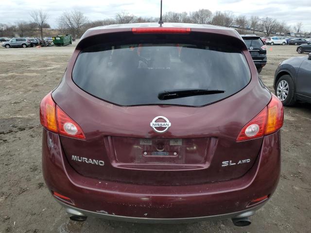 JN8AZ18W19W141568 - 2009 NISSAN MURANO S MAROON photo 6