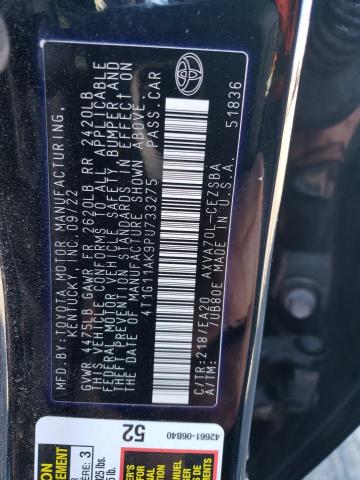 4T1G11AK9PU733275 - 2023 TOYOTA CAMRY SE NIGHT SHADE BLACK photo 13