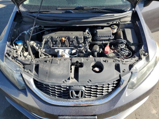 19XFB2F55EE058204 - 2014 HONDA CIVIC LX ნაცრისფერი ფოტო 11