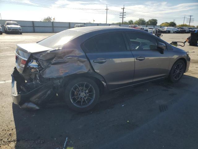 19XFB2F55EE058204 - 2014 HONDA CIVIC LX ნაცრისფერი ფოტო 3