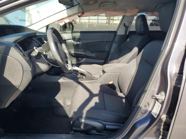 19XFB2F55EE058204 - 2014 HONDA CIVIC LX ნაცრისფერი ფოტო 7