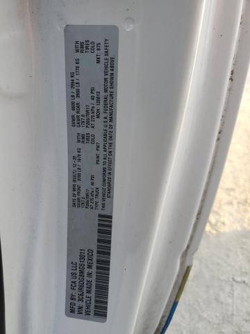 3C6JR6DG8MG513011 - 2021 RAM 1500 CLASS TRADESMAN Biały zdjęcie 12