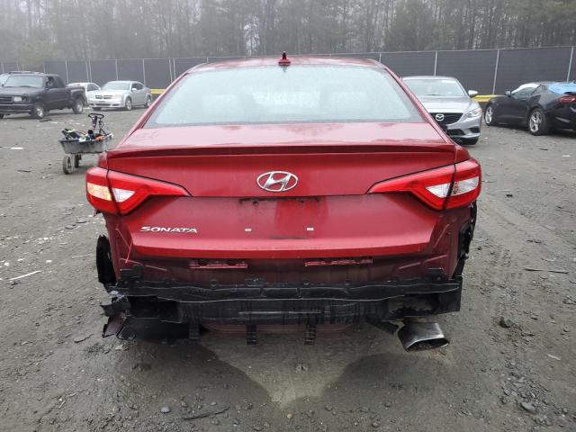 5NPE24AF4FH144219 - 2015 HYUNDAI SONATA SE RED photo 6