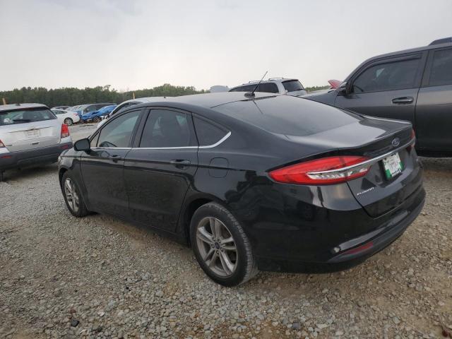 3FA6P0H78JR285948 - 2018 FORD FUSION SE Schwarz Foto 2