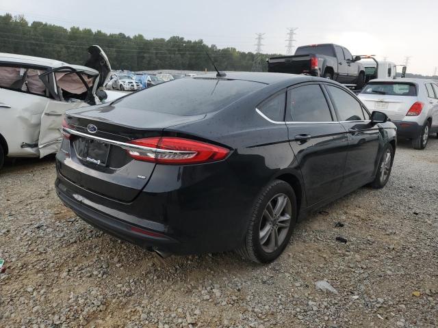 3FA6P0H78JR285948 - 2018 FORD FUSION SE Schwarz Foto 3