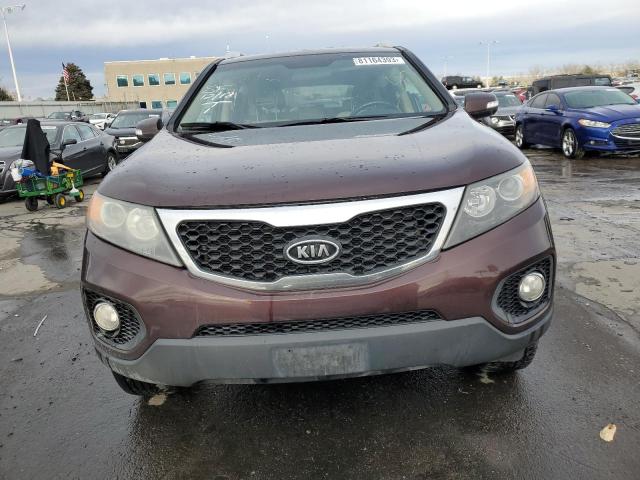 5XYKUCA62CG295506 - 2012 KIA SORENTO EX BURGUNDY photo 5