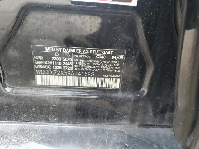 WDDDJ72X59A141595 - 2009 MERCEDES-BENZ CLS 550 BLACK photo 12