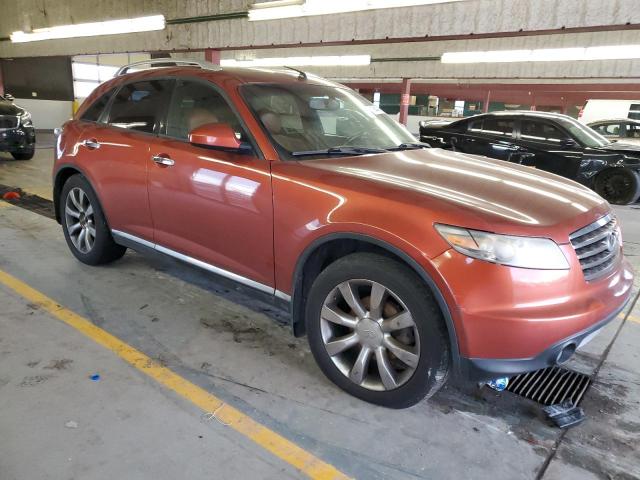 JNRAS08W27X202475 - 2007 INFINITI FX35 ORANGE photo 4