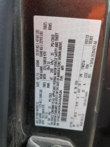 1FMCU9GX6GUA29526 - 2016 FORD ESCAPE SE GRAY photo 12