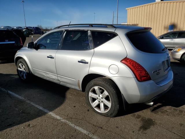 JN8AZ08W47W617223 - 2007 NISSAN MURANO SL SILVER photo 2