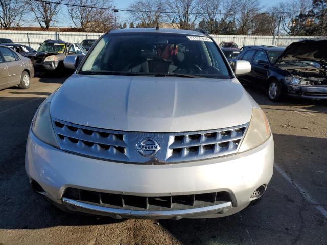 JN8AZ08W47W617223 - 2007 NISSAN MURANO SL SILVER photo 5