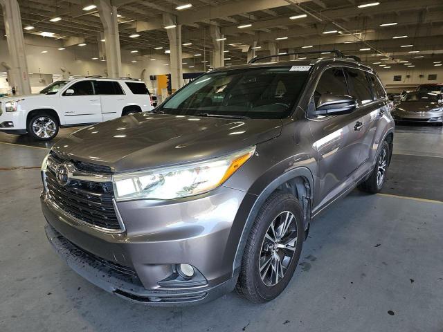 5TDKKRFH9GS141757 - 2016 TOYOTA HIGHLANDER XLE ნაცრისფერი ფოტო 2