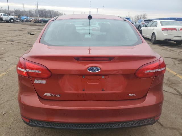 1FADP3H25JL326175 - 2018 FORD FOCUS SEL RED photo 6