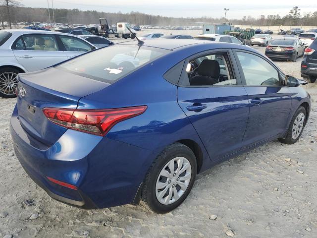 3KPC24A67LE125333 - 2020 HYUNDAI ACCENT SE BLUE photo 3