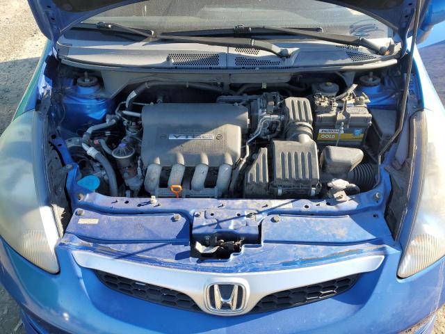 JHMGD38617S033051 - 2007 HONDA FIT S BLUE photo 11