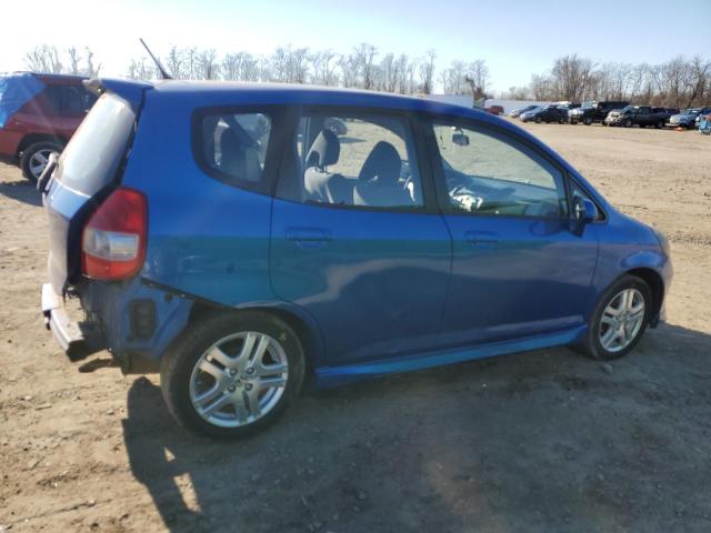 JHMGD38617S033051 - 2007 HONDA FIT S 蓝色 照片 3