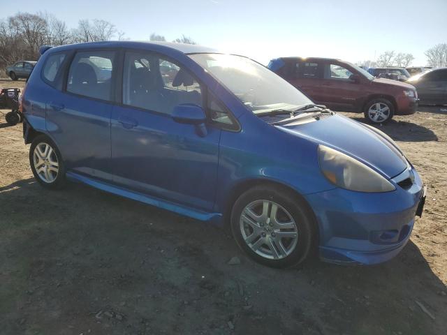 JHMGD38617S033051 - 2007 HONDA FIT S BLUE photo 4