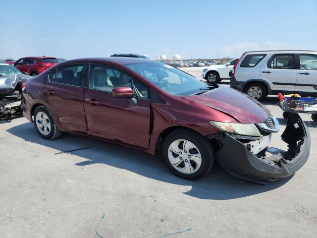 19XFB2F5XEE063317 - 2014 HONDA CIVIC LX MAROON photo 4