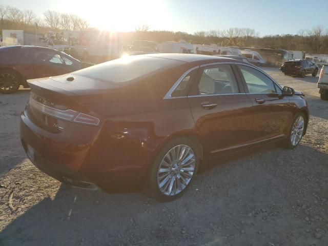3LN6L2G90ER801502 - 2014 LINCOLN MKZ RED photo 3