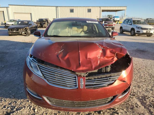 3LN6L2G90ER801502 - 2014 LINCOLN MKZ RED photo 5