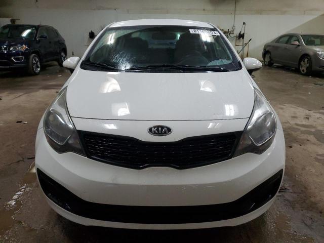 KNADM4A35C6083543 - 2012 KIA RIO LX WHITE photo 5