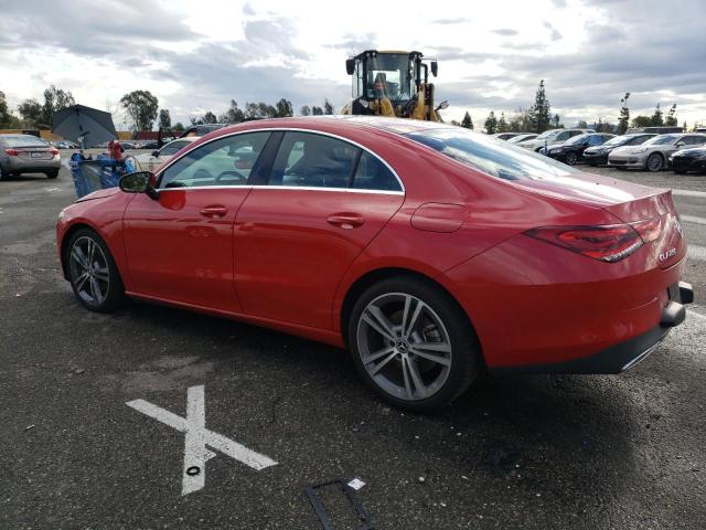 WDD5J4GB5LN038192 - 2020 MERCEDES-BENZ CLA 250 RED photo 2