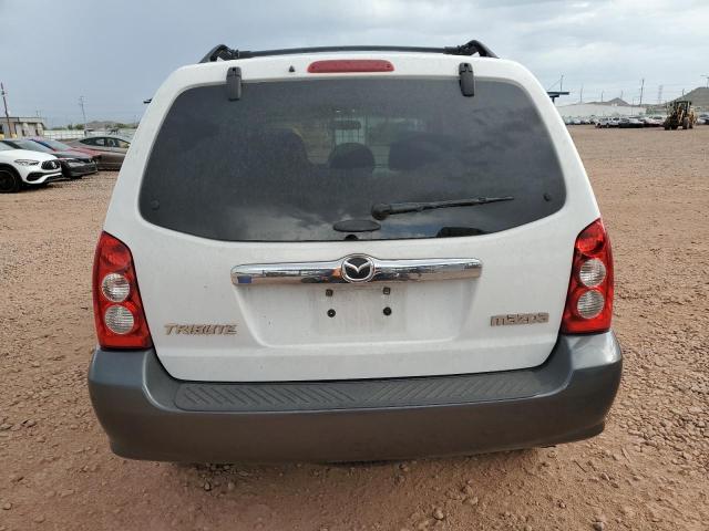 4F2YZ06115KM32407 - 2005 MAZDA TRIBUTE S WHITE photo 6