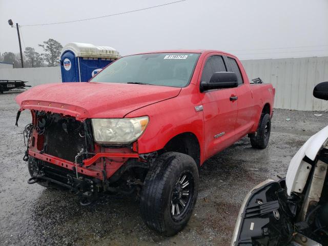 5TFUW5F15AX121774 - 2010 TOYOTA TUNDRA DOUBLE CAB SR5 RED photo 1