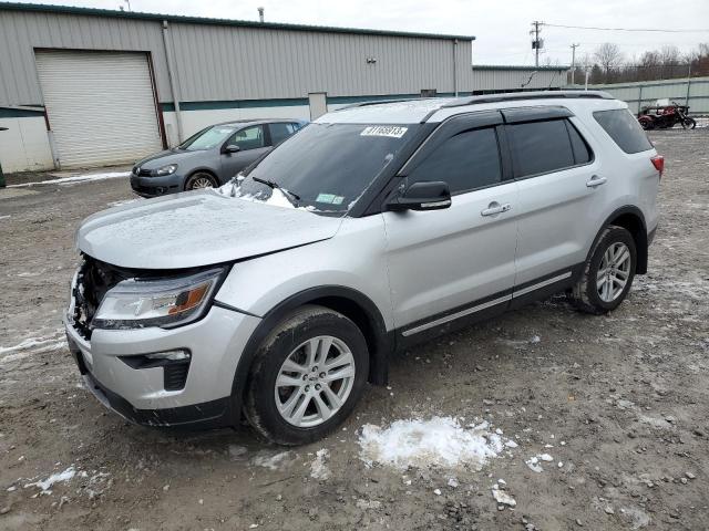 1FM5K8D84JGB81266 - 2018 FORD EXPLORER XLT SILVER photo 1