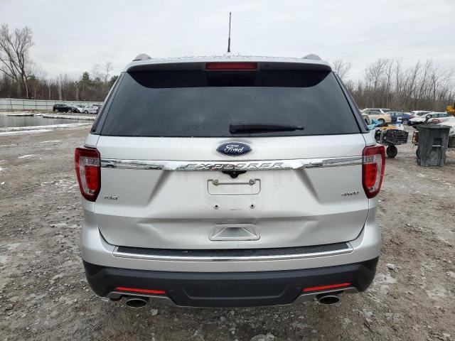 1FM5K8D84JGB81266 - 2018 FORD EXPLORER XLT SILVER photo 6