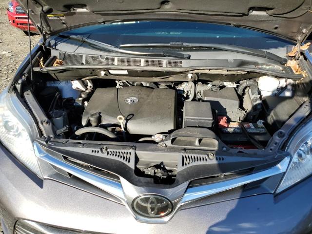 5TDYZ3DC9LS060391 - 2020 TOYOTA SIENNA XLE GRAY photo 12