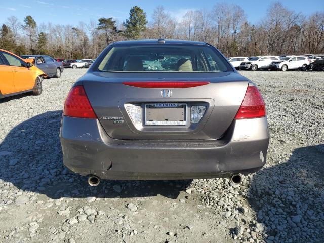 1HGCM66506A054460 - 2006 HONDA ACCORD EX GRAY photo 6