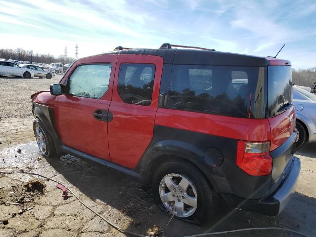 5J6YH18655L005169 - 2005 HONDA ELEMENT EX RED photo 2