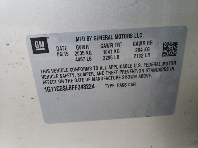 1G11C5SL8FF348224 - 2015 CHEVROLET MALIBU 1LT Алтын фото 12