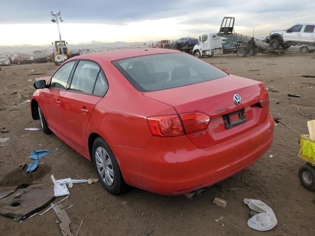 3VW2K7AJXEM432809 - 2014 VOLKSWAGEN JETTA BASE RED photo 2