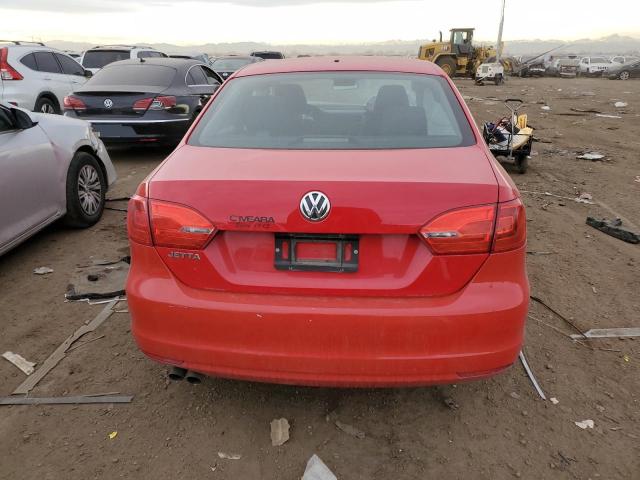 3VW2K7AJXEM432809 - 2014 VOLKSWAGEN JETTA BASE RED photo 6